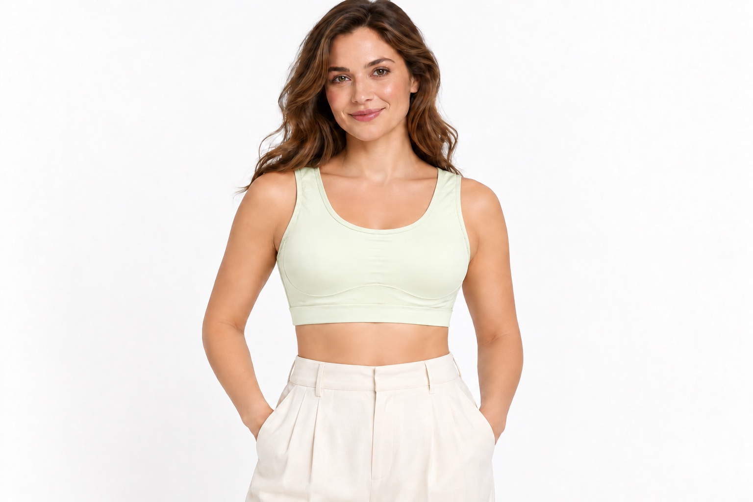 Comfortable seamless women's bra